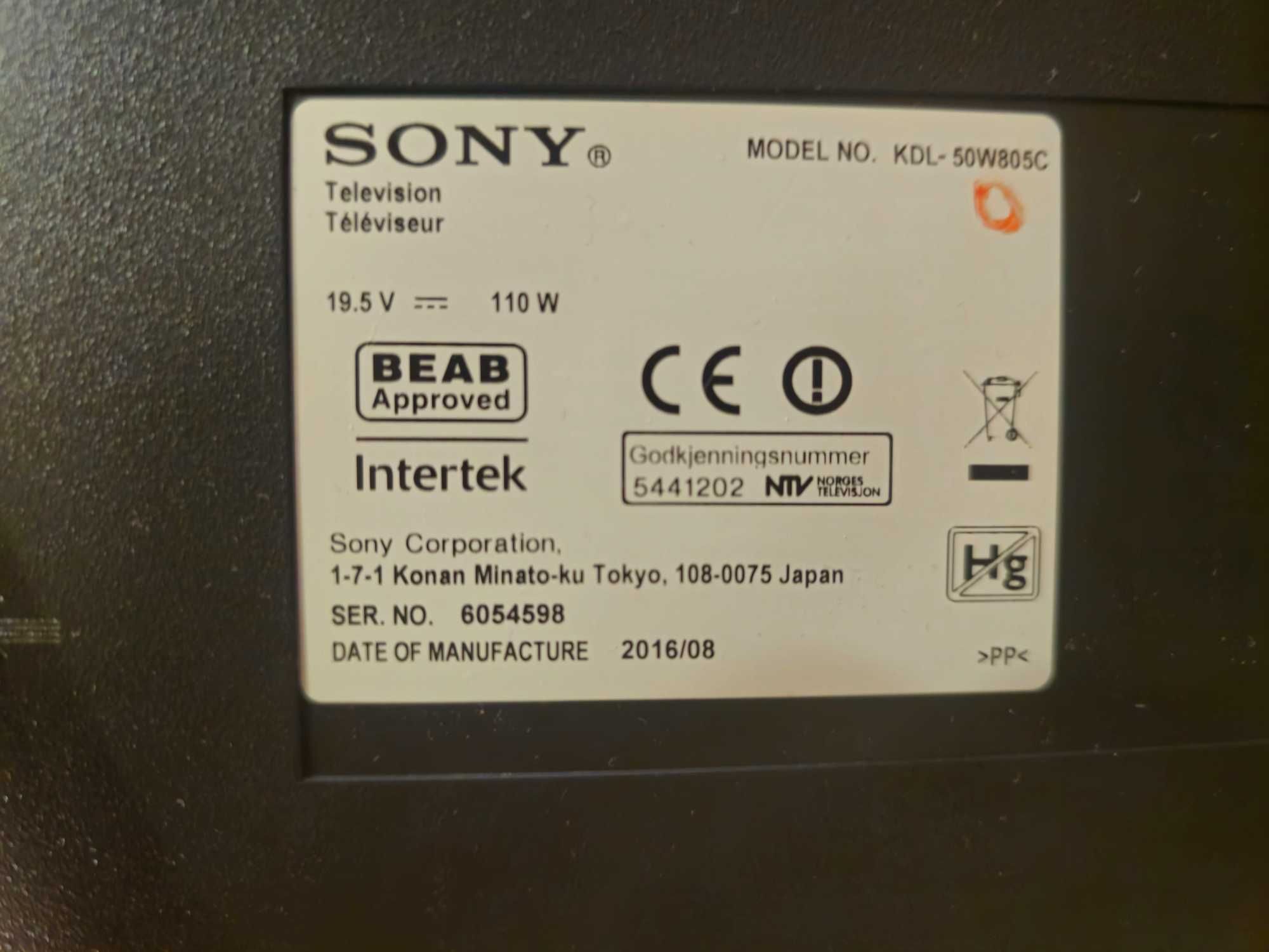 Телевізор SONY KDL-50W805C