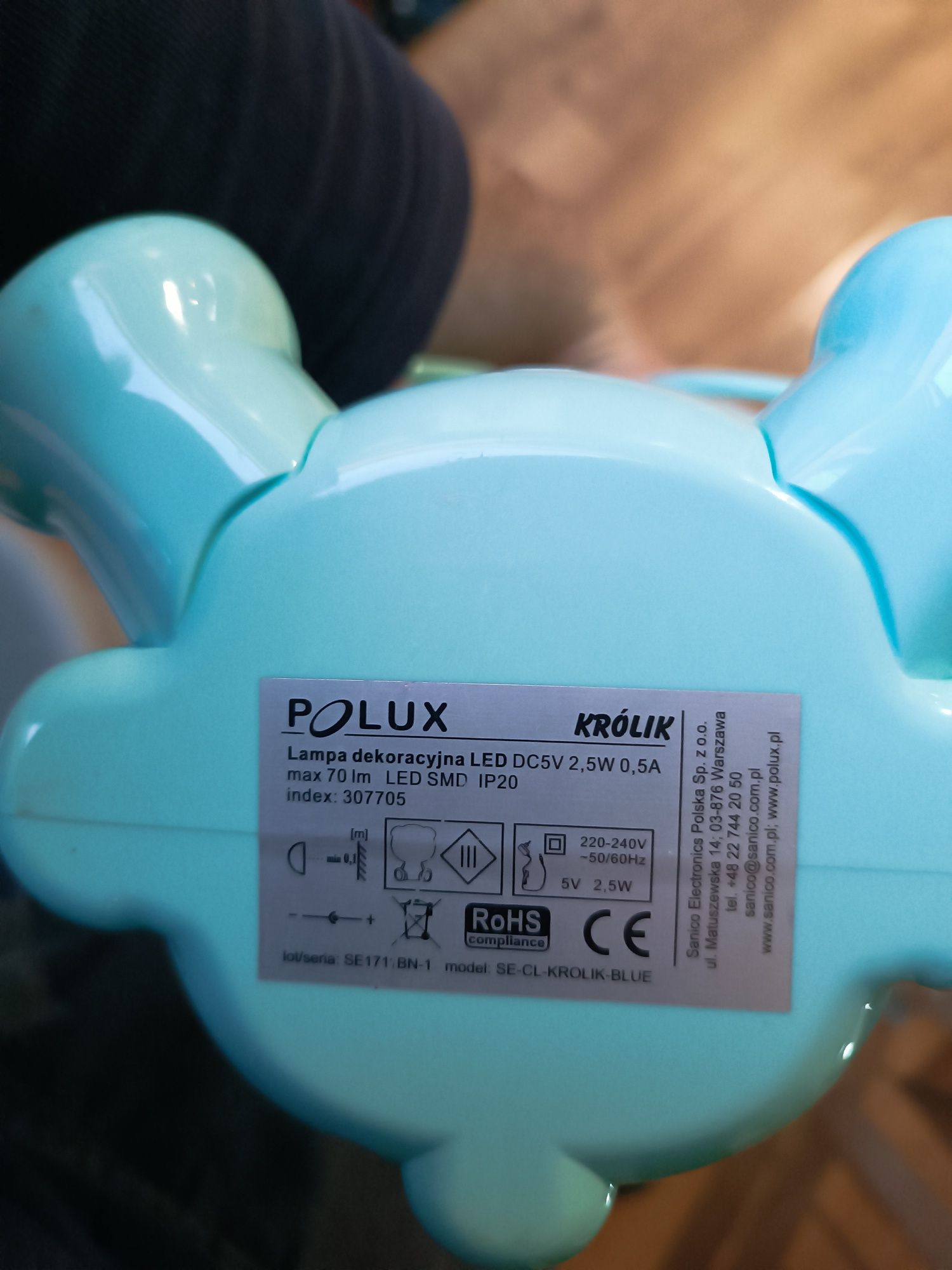Lampka nocna LED Krolik, Polux
