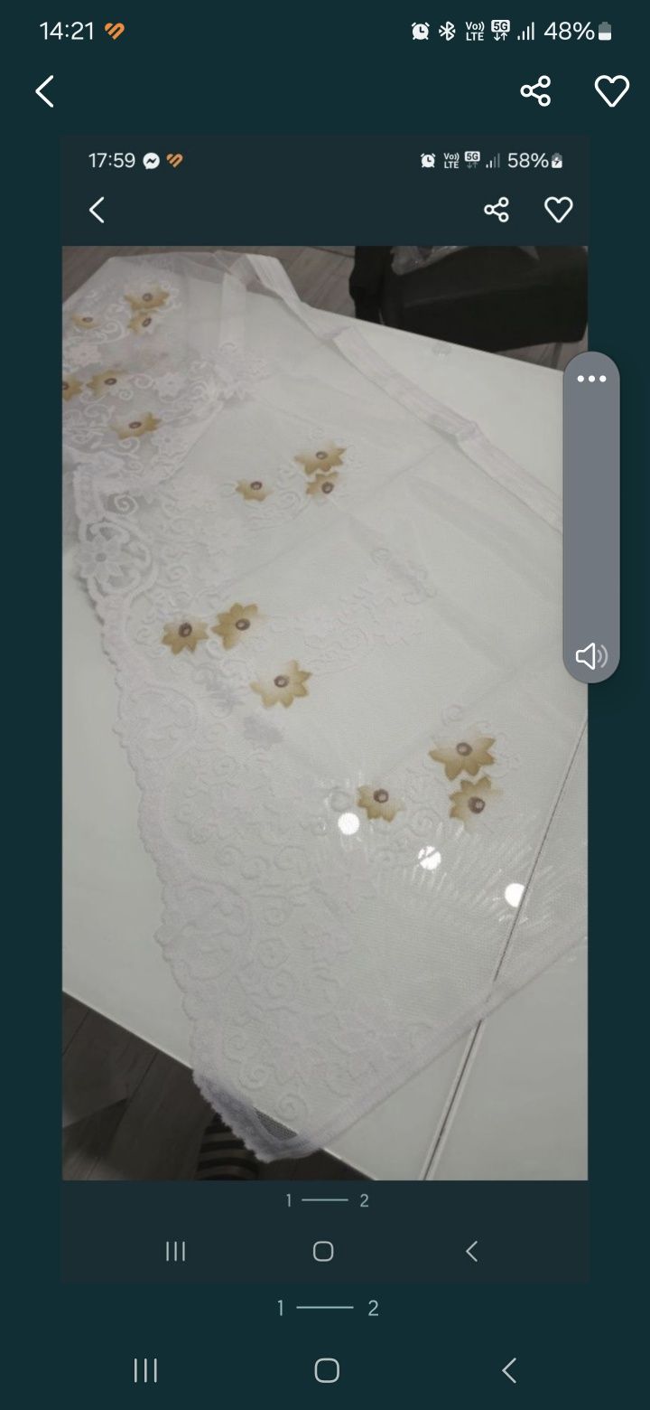 Firanka żakardowa gotowa z taśmą
Biała z kolorowym wzorem
Wymiary wyso