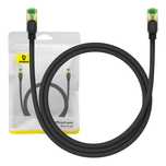 Kabel Sieciowy Baseus Cat.8 40Gbps Ethernet Rj45 1M Czarny Do Routera