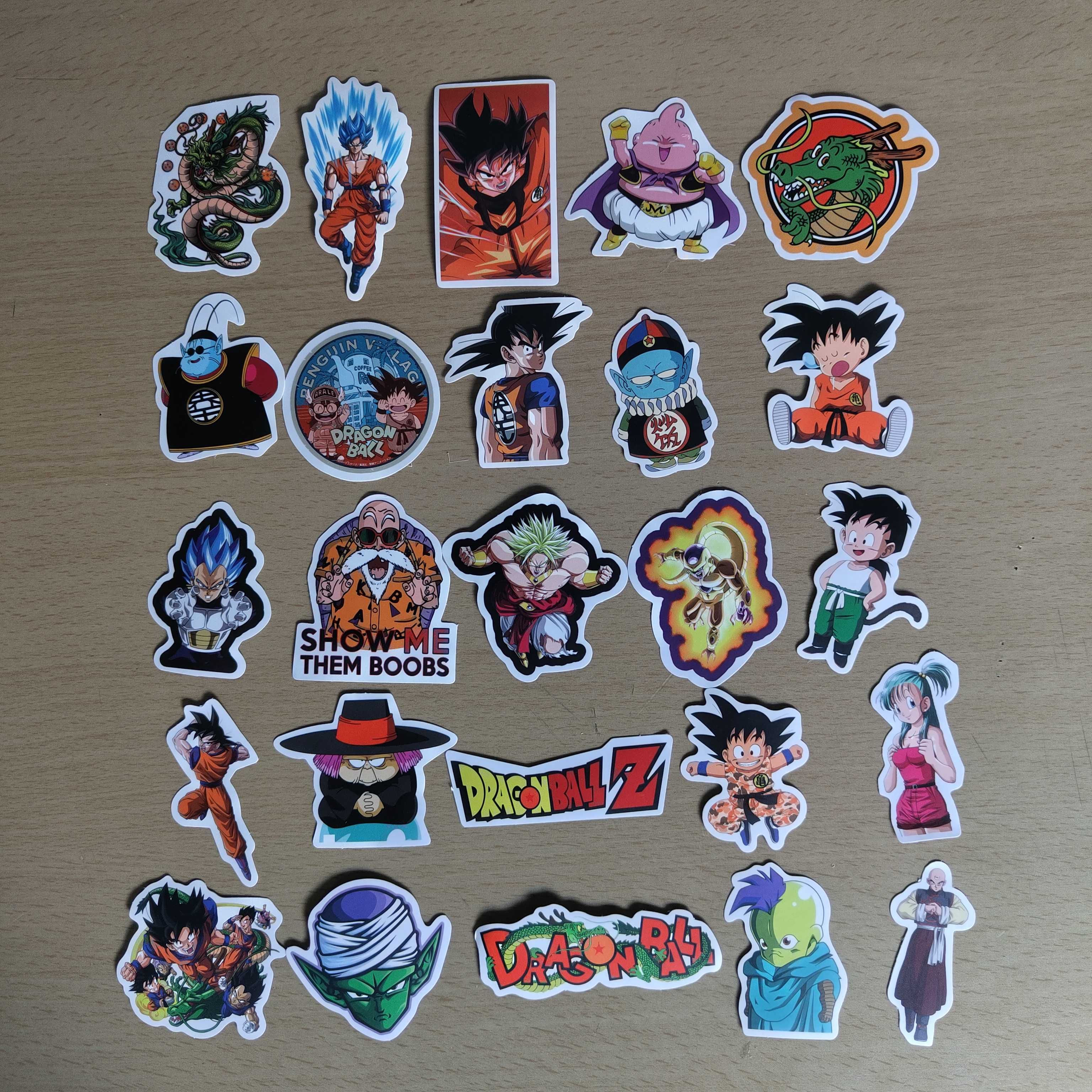 100 Stickers Autocolantes Dragon Ball