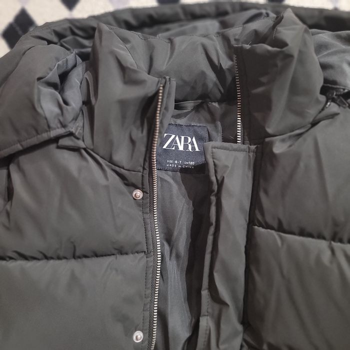 Зимова курточка zara чорна оверсайз