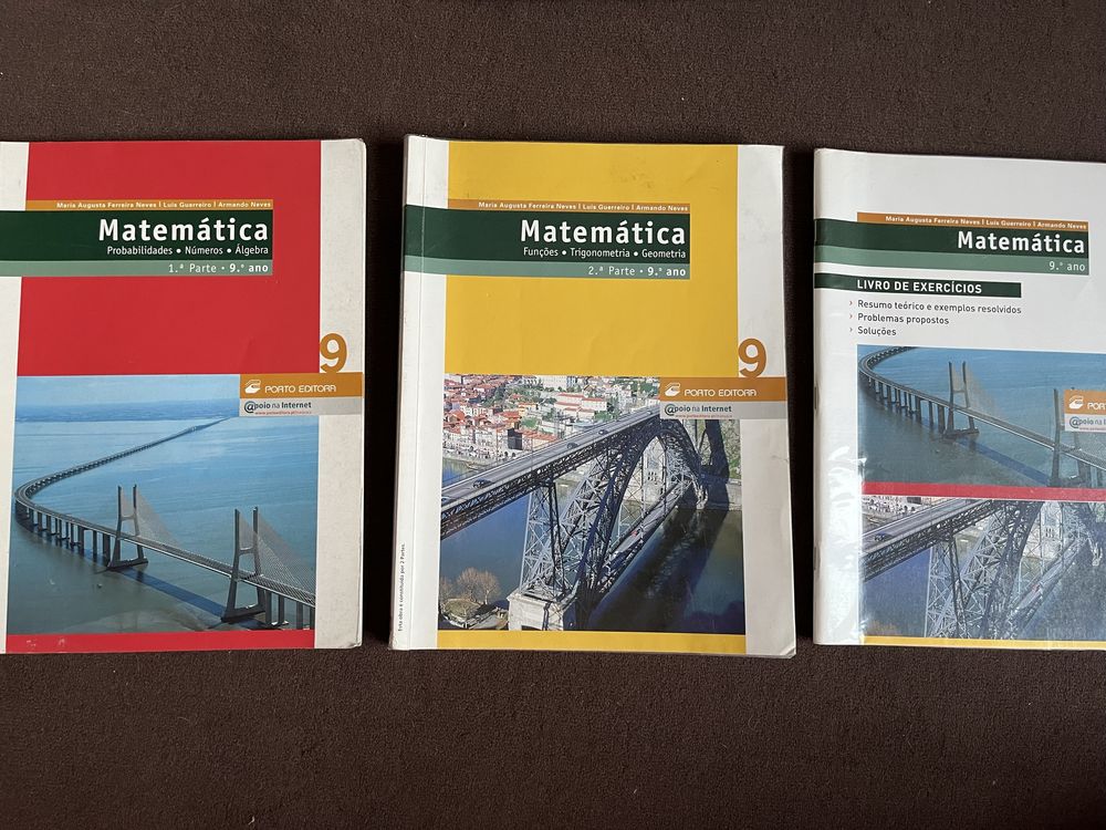 Matematica 9 manuais e caderno de exercicios