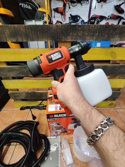 Краскопульт BLACK+DECKER HVLP400/компрессорный/гар2/Днепр/распылитель