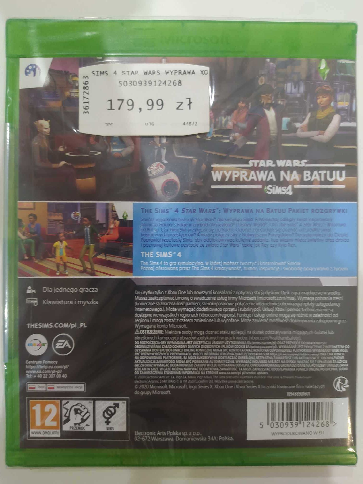 NOWA The Sims 4: Star Wars - Wyprawa na Batuu Xbox One / Series X