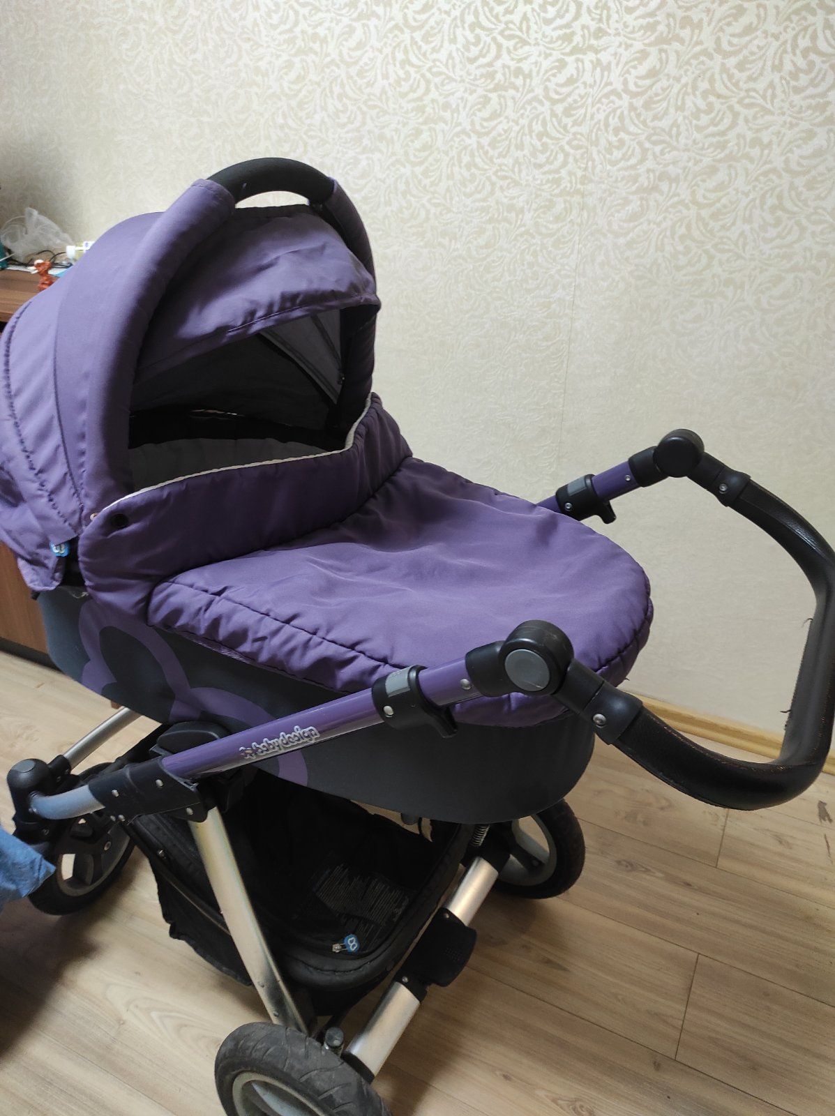 коляска baby design 2в1 фиолетовый цвет