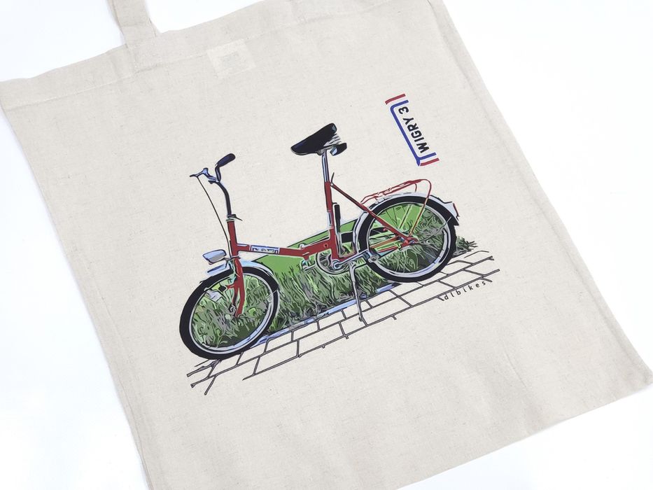 Torba zakupowa Romet Wigry 3 PRL 100% bawełna ORYGINAŁ DLBIKES