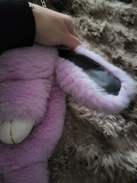 Królik króliczek plecak futrzany torebka plecaczek dla dziewczynki