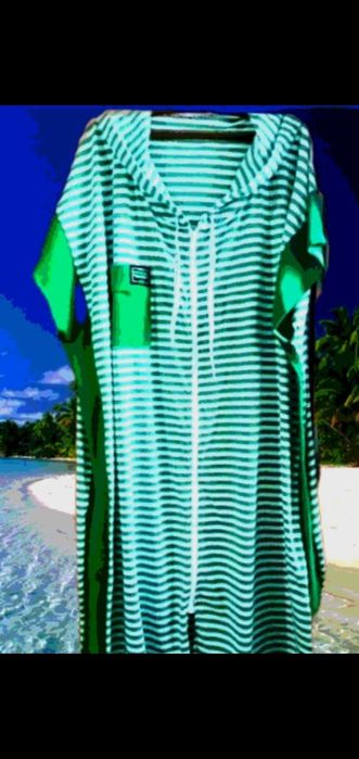 (Бедра150-160см)СТИЛЬНЫЙ халатик большого р(ХЛОПОК/СТРЕЙЧ,не кашлатит)