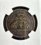 Ludwik XIV i Jan Kazimierz Waza - medal/żeton Hospitium Regibus 1669