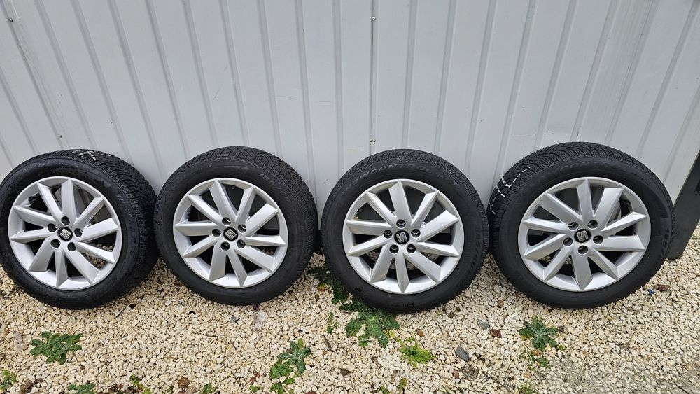 4x Alufelgi 15" wraz z opomami zimowymi, Seat Ibiza Toleda 5x100