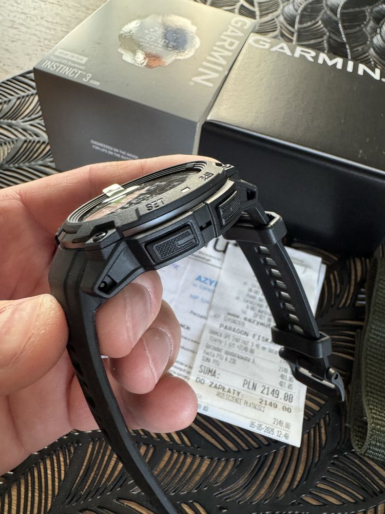Garmin Instinct 3 Tactical Solar 45 mm MIP Jak NOWY