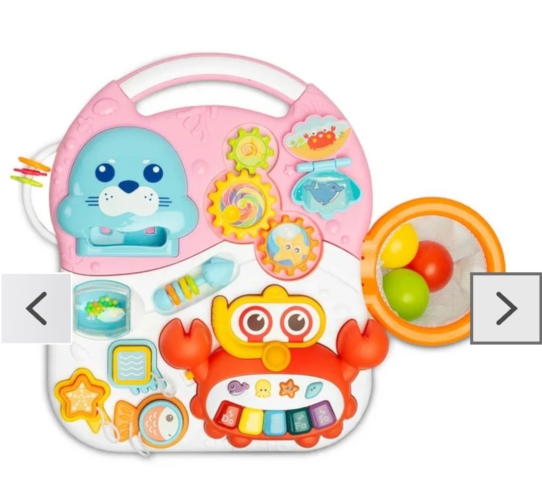 Toyz, Spark, chodzik, stolik edukacyjny, 2w1, pink