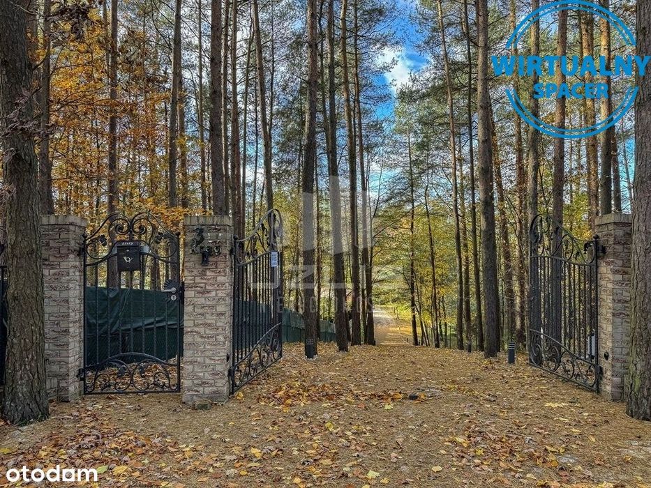 Dom z bali z piękną działką, las, rzeka