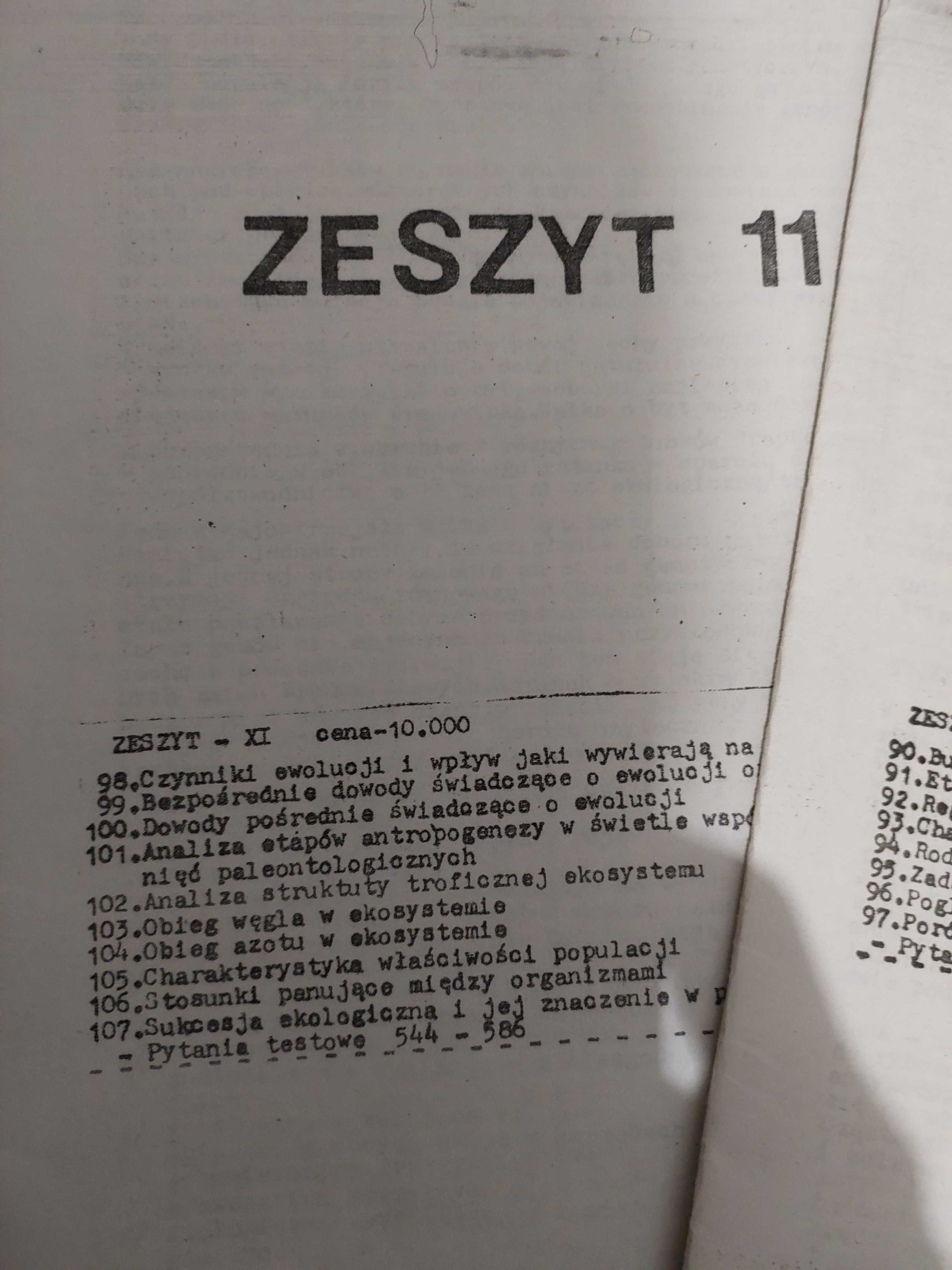 Matura, skrypty, materiały z biologii do liceum idealne do matury