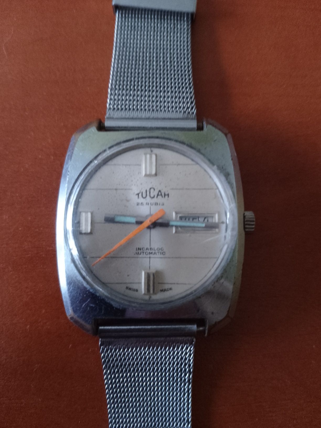 Szwajcarski zegarek vintage automatic
