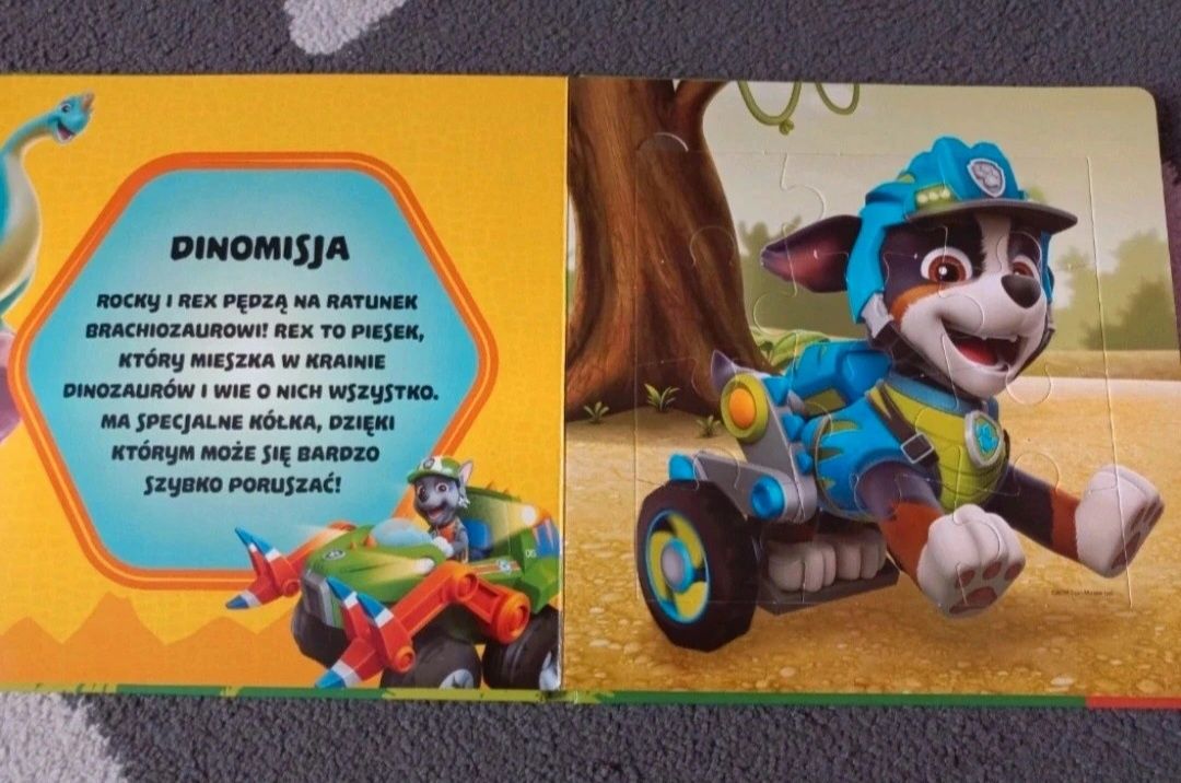 Książka z puzzlami Psi Patrol