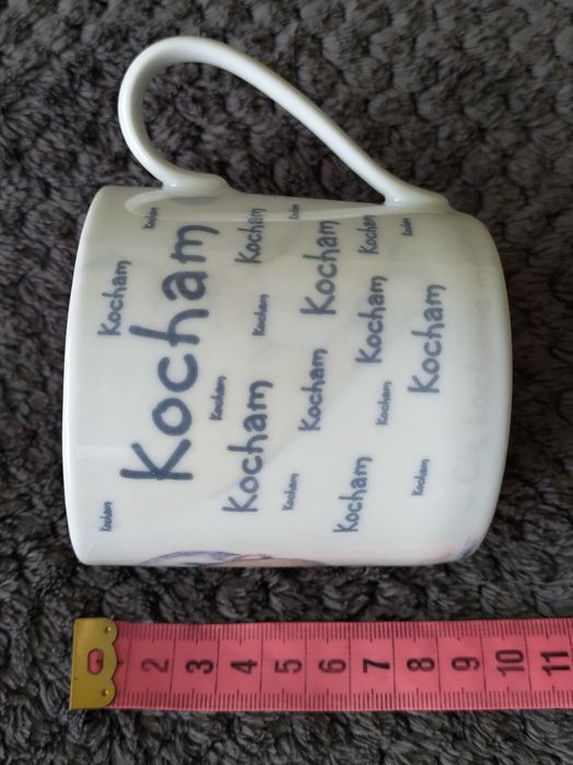 Ceramiczny kubek z misiem kocham