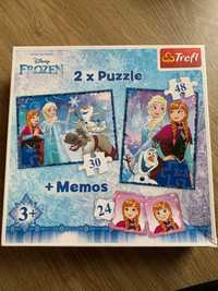 Puzzle Frozen Kraina Lodu + memory