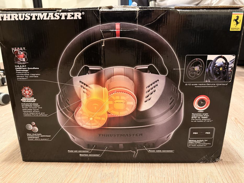 Комплект Thrustmaster T300 Ferrari Integral Alcantara + педалі T3PA