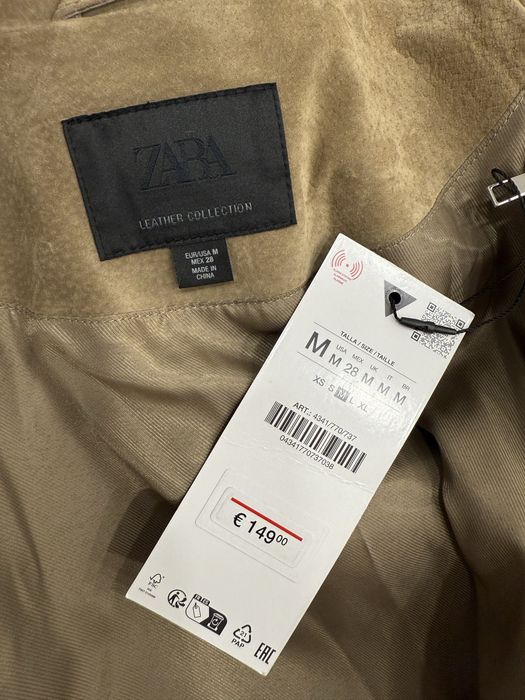 замшева куртка Zara 4341/770 ОРИГІНАЛ  В НАЯВНОСТІ S