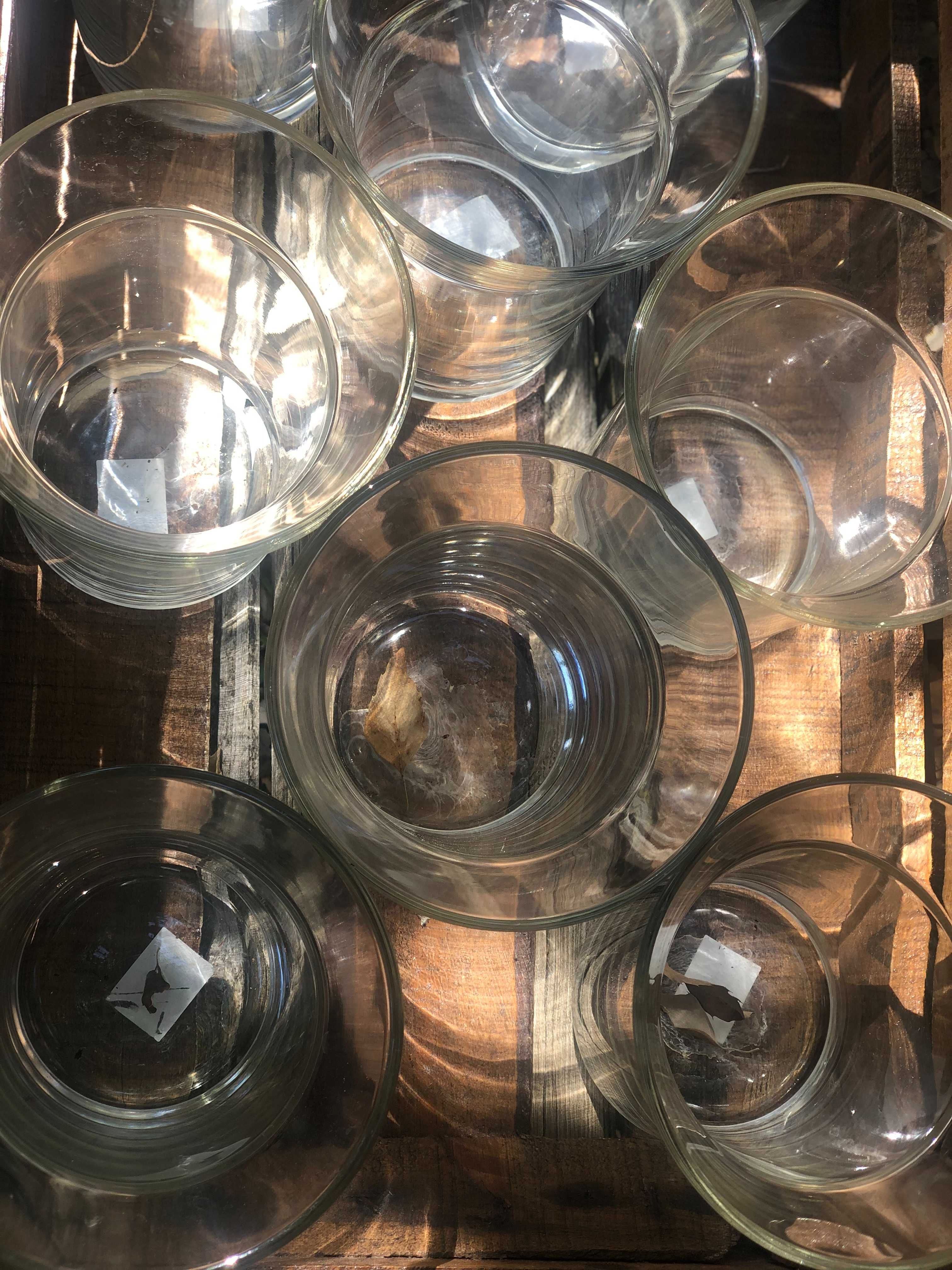 Lote de vidros para decoração de eventos