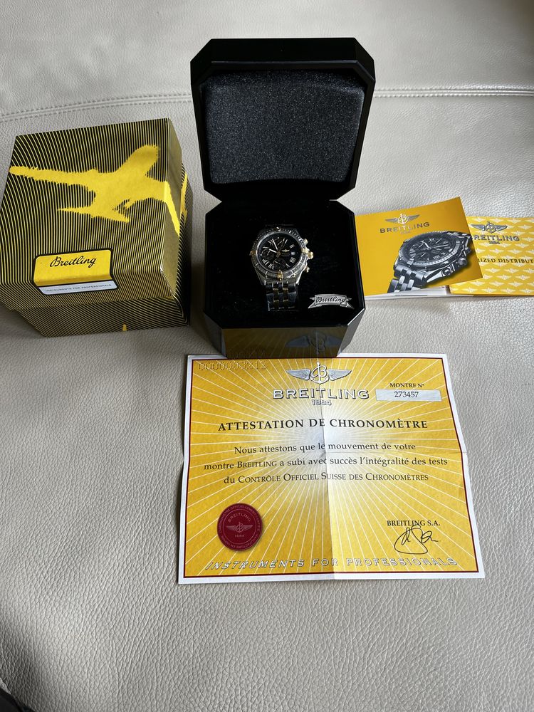 Breitling Crosswind racing 43 mm Stal &Zloto 18k