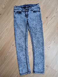 Next jeansy rurki marmurkowe 140/146