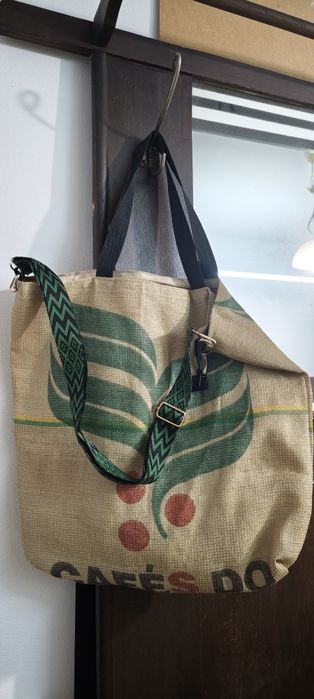 Torba shopperka worek jutowy po kawie