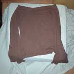 Blusa quente castanha