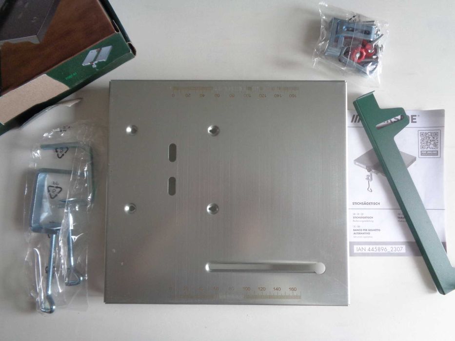 Parkside - Stół do wyrzynarki - blat roboczy 32 x 30 cm - nowy