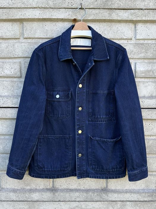 Granatowa kurtka jeansowa Arket Denim Multipocket Jacket, rozmiar M