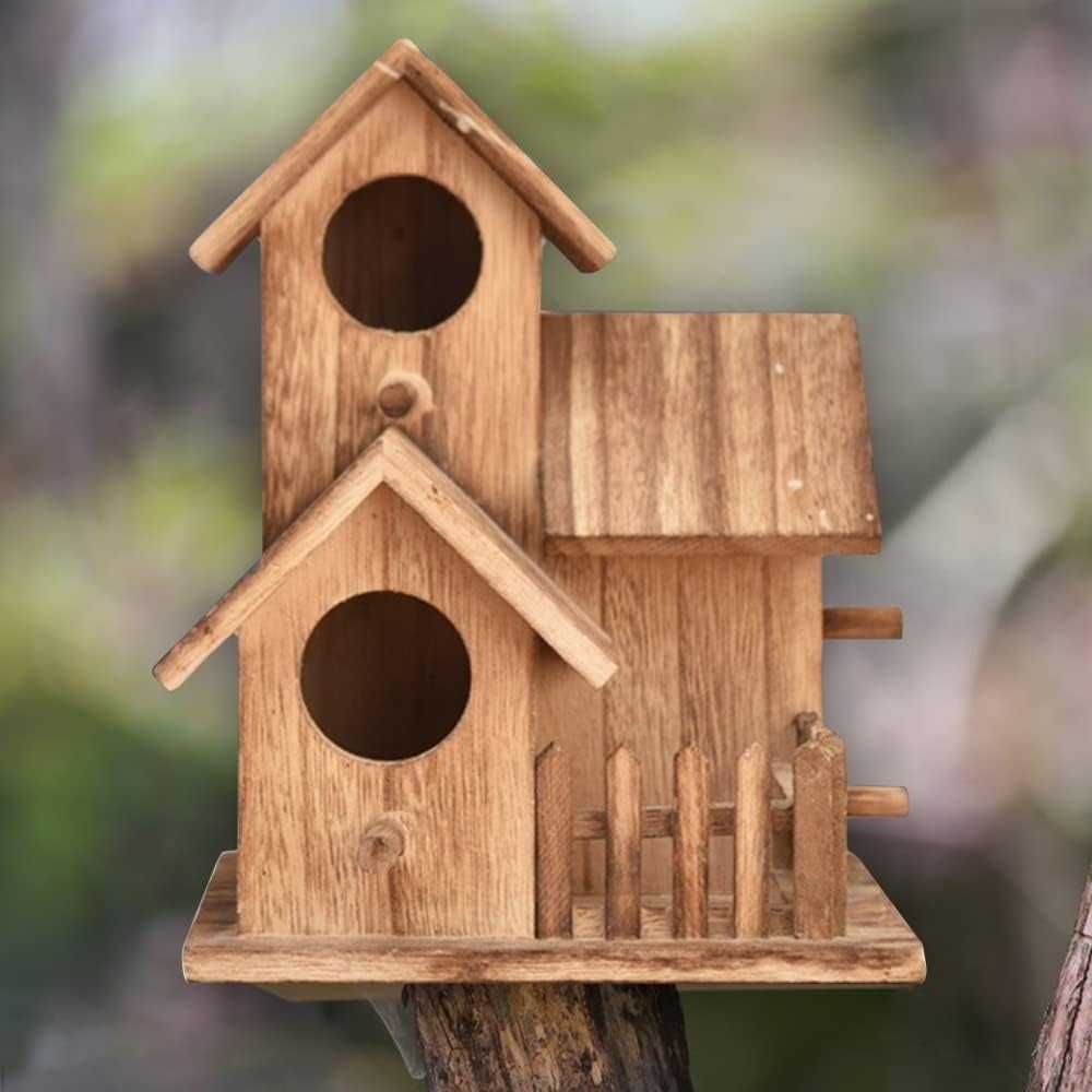Casa de madeira ninho para aves pássaros - NOVO - PORTES GRÁTIS