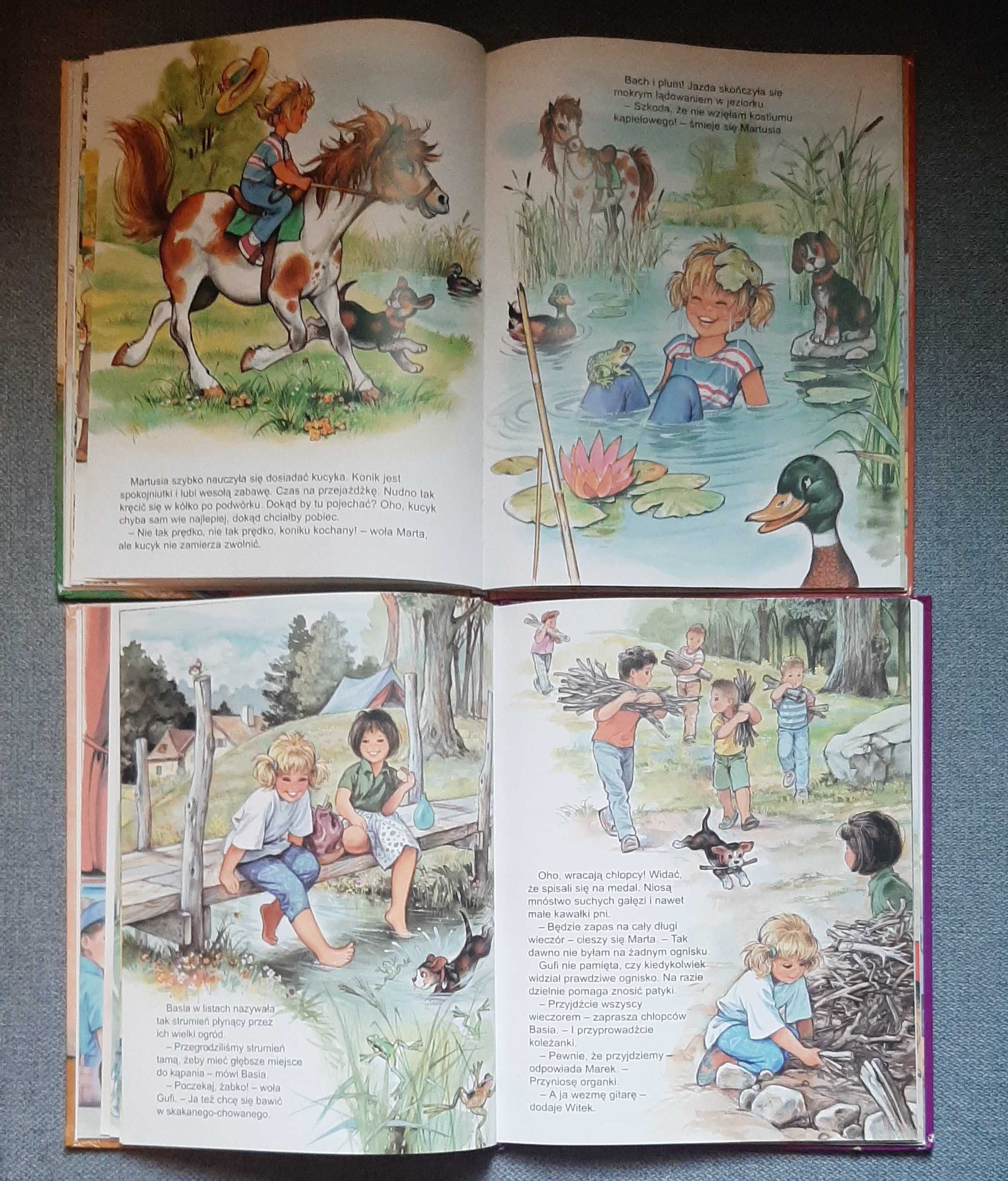 Martusia i Gufi 4 części piękne ilustracje Pierre Couronne