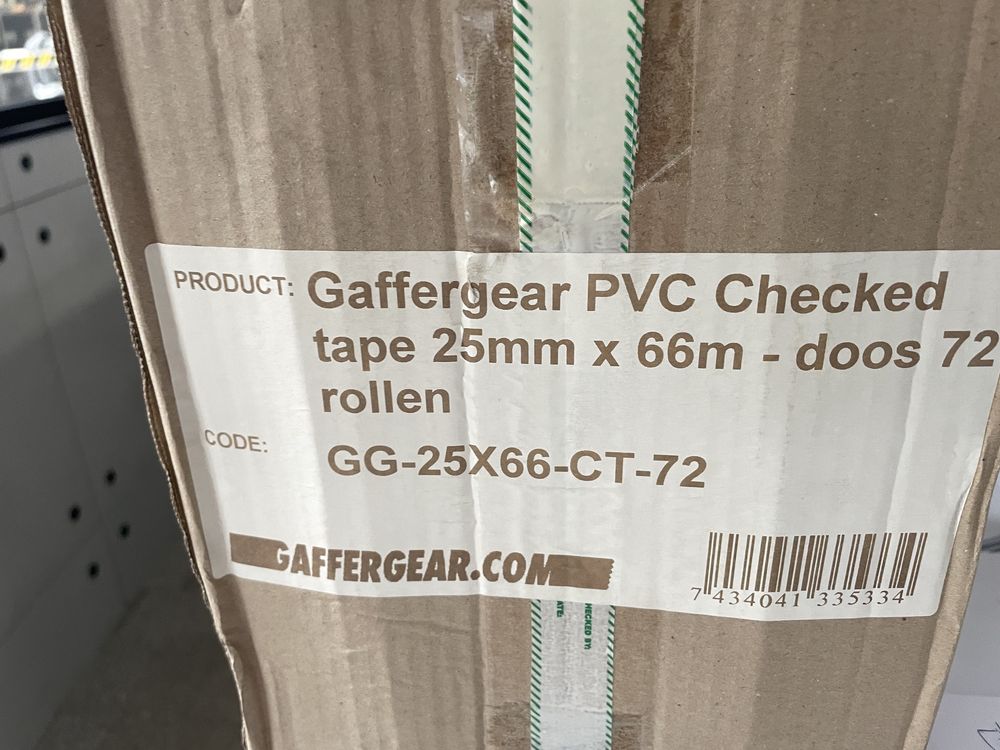 Gaffergear PVC Checked - 72 rolos
