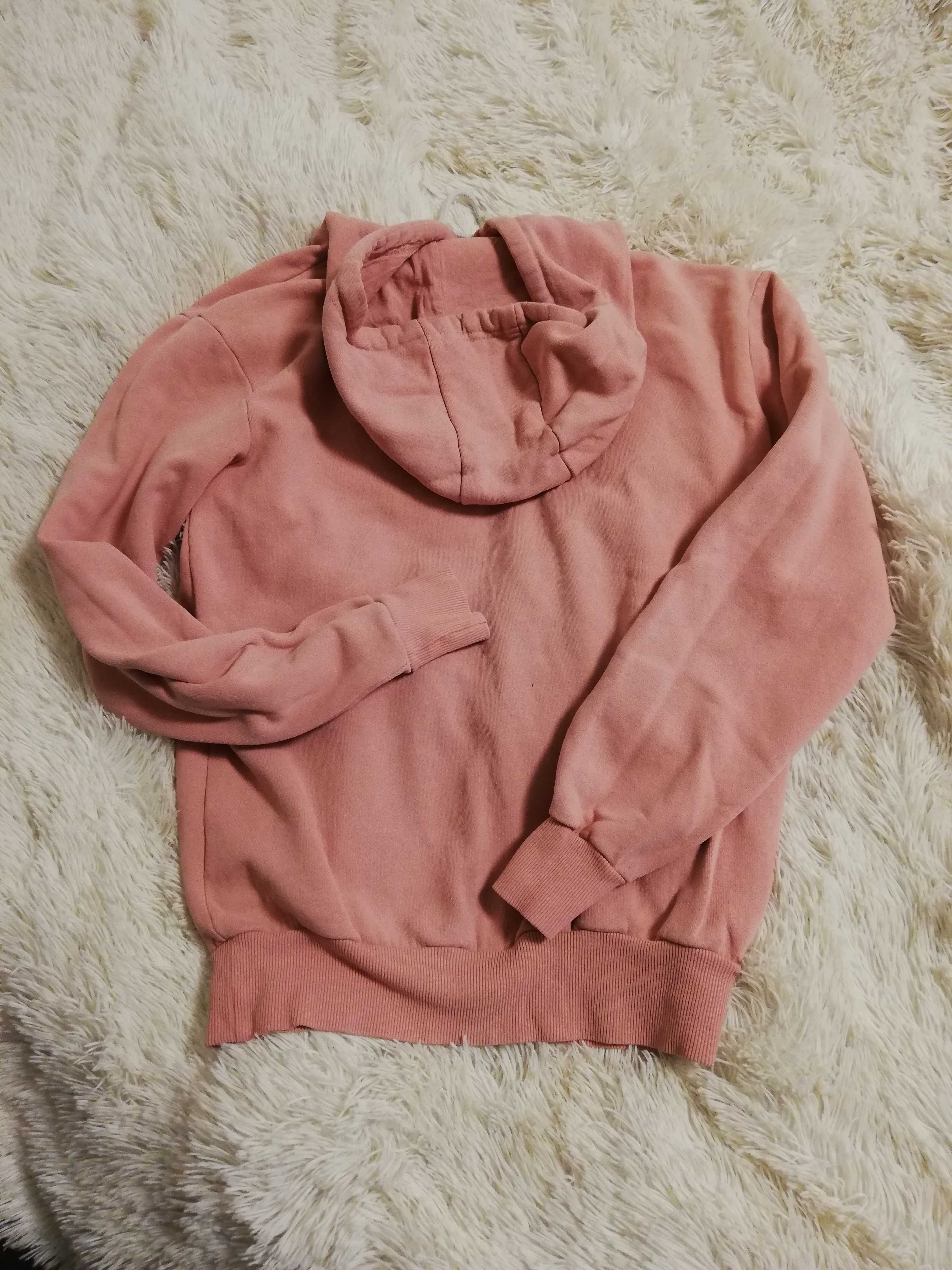 bluza Ellesse S M 36 38 pudrowy róż bluza ellesse z kapturem