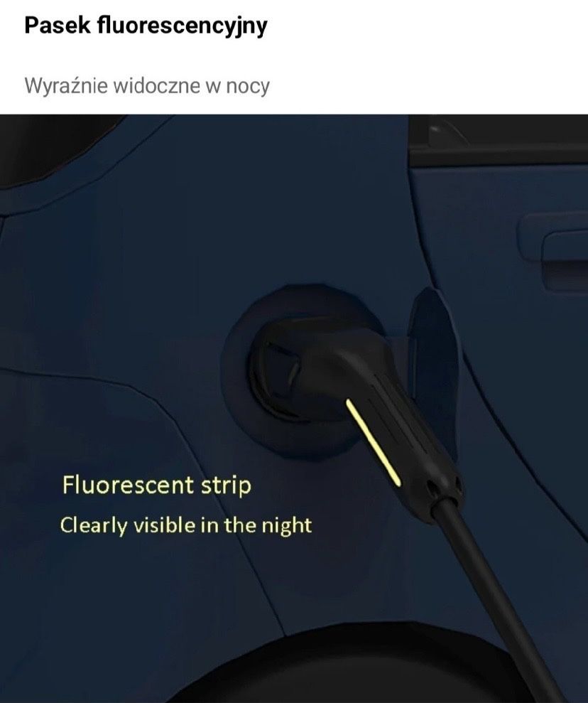 Przenośna ładowarka do aut ev z usa typ 1 type1 wallbox 230V max 16A