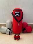 Saco boxe + luvas
