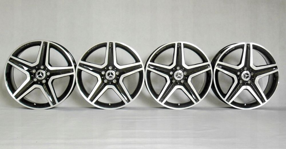 Oryginalne Felgi 19” Mercedes AMG alufelgi z dekielkami 8J ET43 5x112