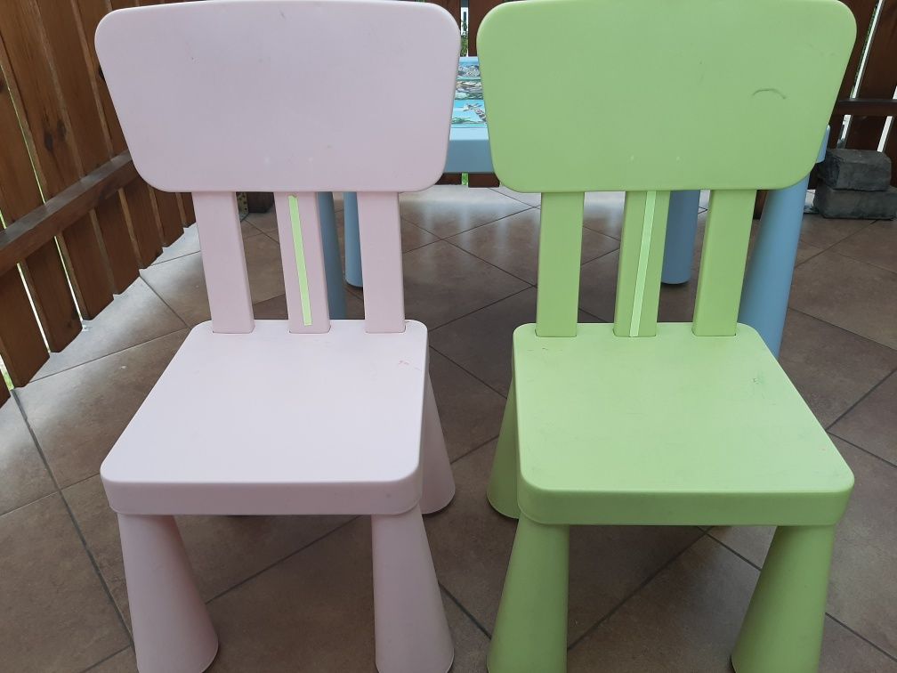 Ikea mamut stolik + 2 krzesełka