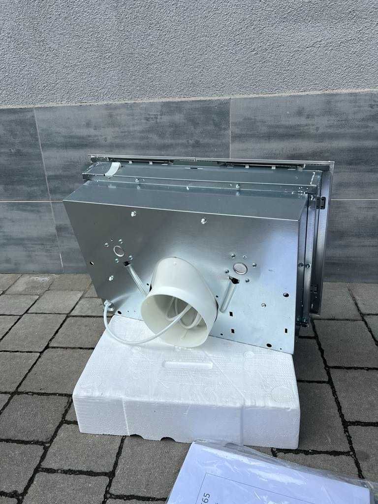 Okap wyspowy SIEMENS LB55565 Srebrny, oświetlenie/Komis Krzysiek
