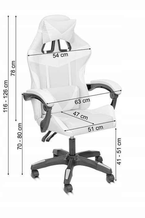 NOWY Fotel Gamingowy Dla Dziecka Obrotowy Krzesło Dla Gracza Do Biurka