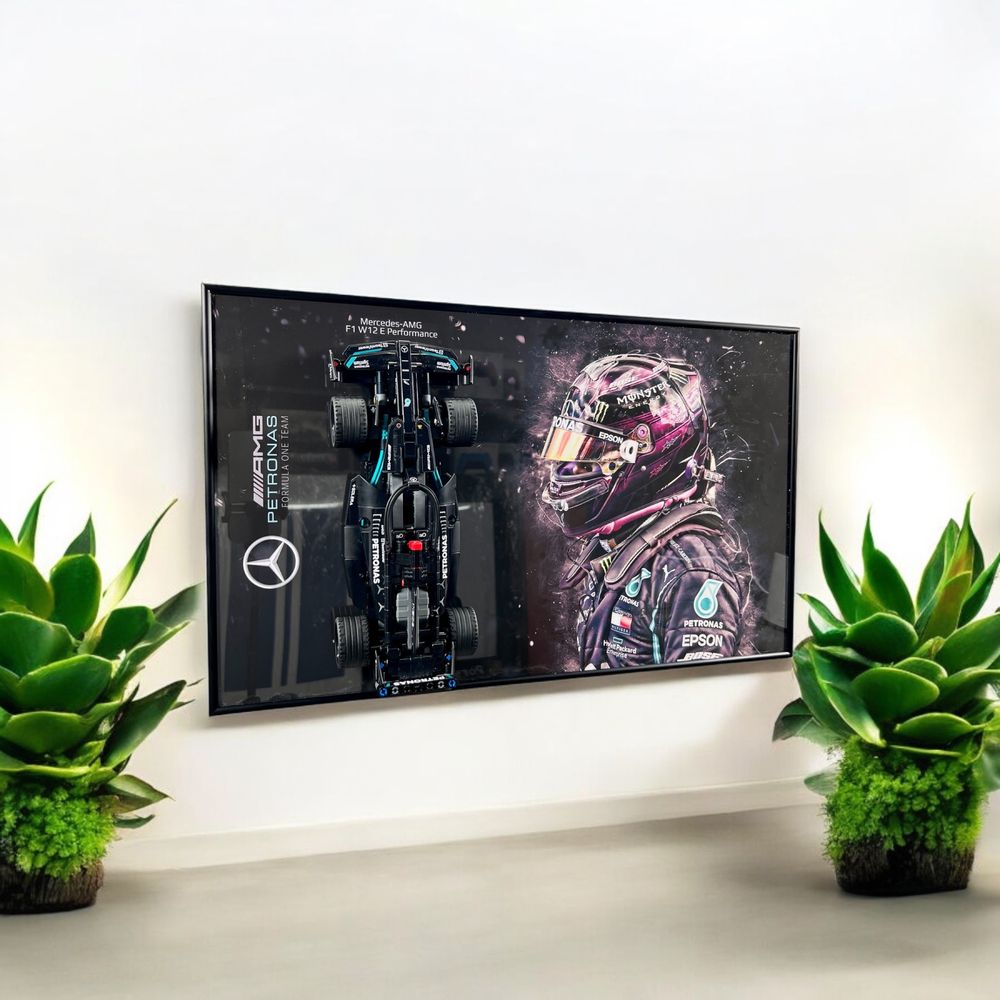 Арт Тримач Рамка на Стіну 50x30 см. для LEGO Technic 42165 Mercedes F1