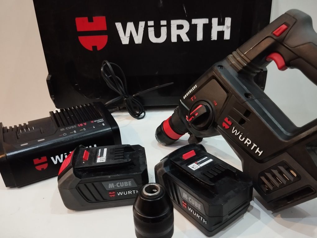 WURTH ABS 18 COMPACT młotowiertarka udarowa SDS plus 2x 5.0ah ProCore