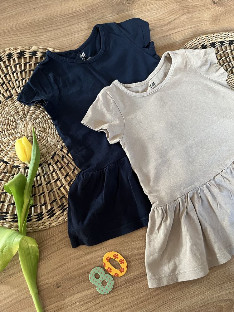 2x sukienka h&m r. 80