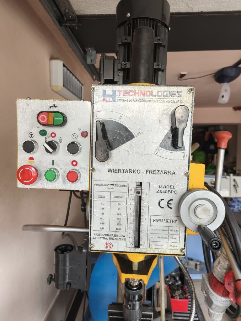 wiertarko-frezarka  MODEL ZX40BPC + wiertła i frezy