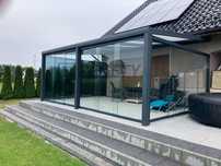 Pergola Ogrodowa Tarasowa Wiata ALTANA Aluminiowa Szkło/Poliwęglan 4x3