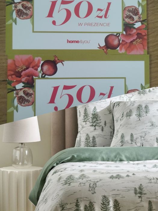 Pościel świąteczna  nowa 200x220 home and you + bon 150zl