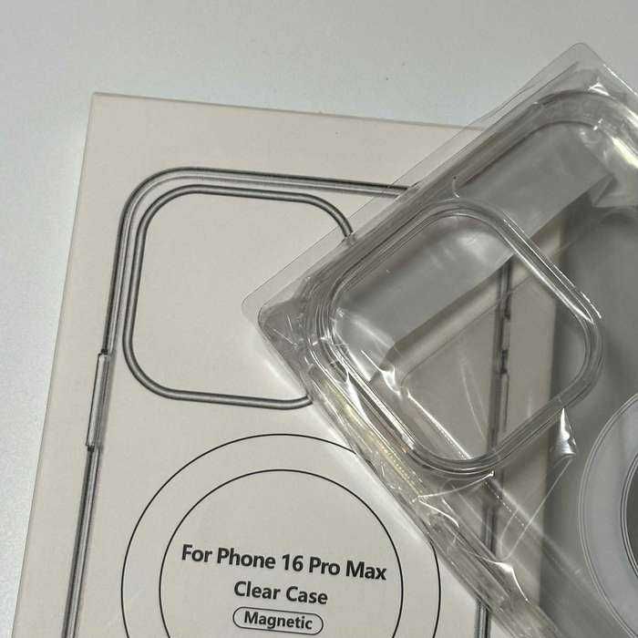 NOWE Etui iPhone 16 Pro Max Przezroczyste + MAGSAFE Indukcyjne