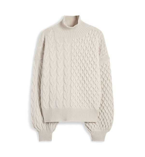 Новый 100% кашемир свитер оверсайз с высоким воротом гольф кашемировый